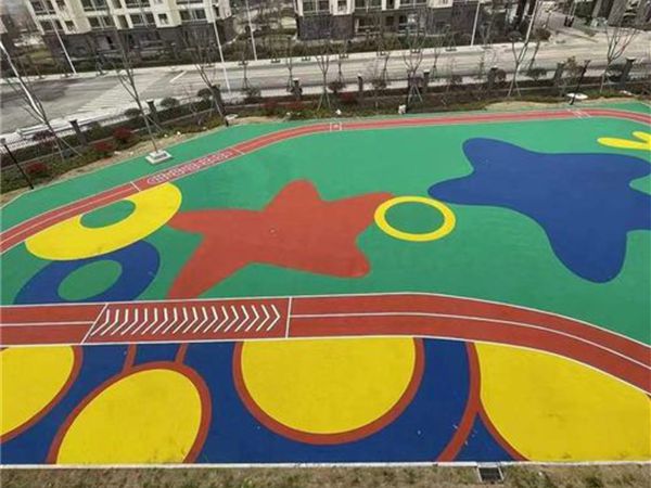 彩色沥青运动场施工